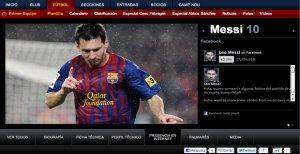 Messi Facebook FC Barcelona